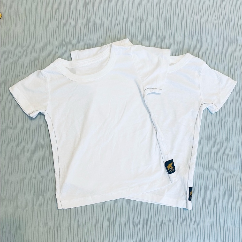 NWOT Lot of 2 LTD White T-Shirts / 12-18M
